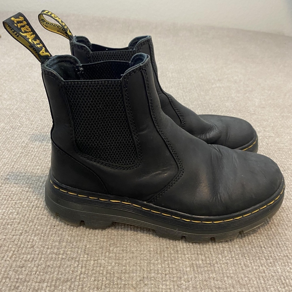 Dr. Martens Embury Chelsea Boots Womens 7 Mens 6 Leather Ankle‎ Slip Resistant